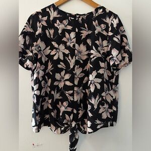 Madewell Floral Silk Blouse